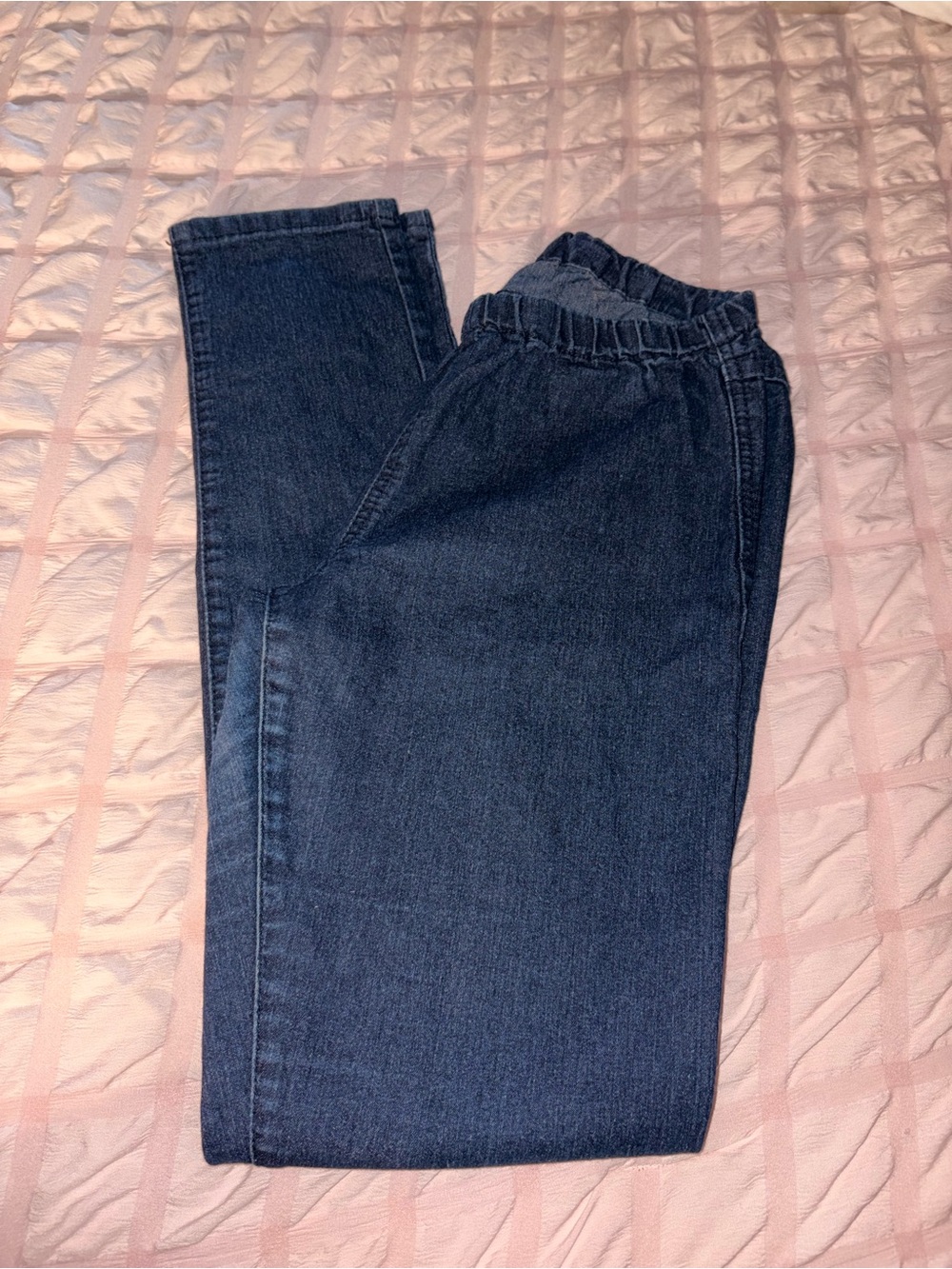 2.1 Denim Indigo Elastic Waist Denim Pants